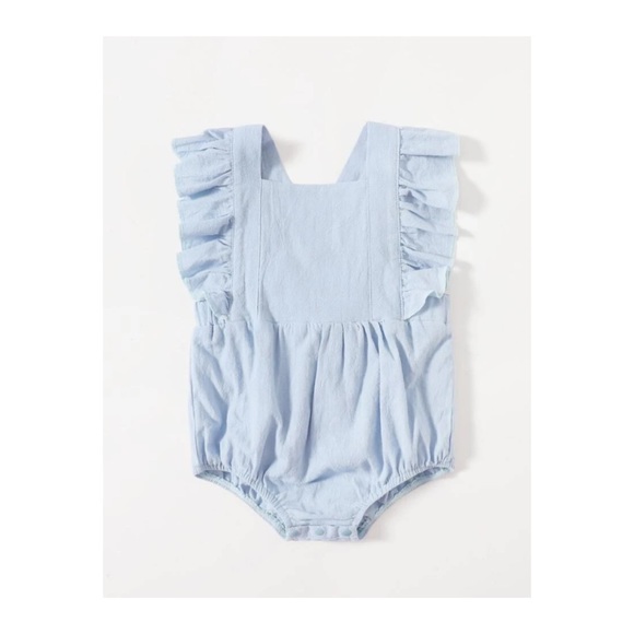 Baby Girl Ruffle Trim Bodysuit 3-6 months NWT - Picture 1 of 4